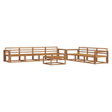 Outdoor Sofa Set 8 pcs Natural Solid Acacia Wood 3367302