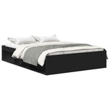Bed Frame without Mattress Black 140x200 cm 3203860