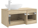 Bathroom Furniture Set 2 pcs Sonoma Oak Engineered Wood 3403994