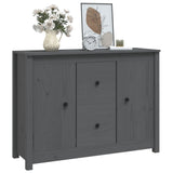 Sideboard Grey 100x35x74 cm Solid Wood Pine 814566