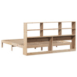 Bookcase Bed without Mattress 200x200cm Solid Wood Pine 3322570