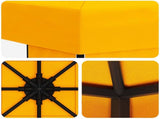 Gazebo 3 x 3 m Yellow Polyester and Steel 190 gsm 900356