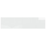 Wall-Mounted Headboard HOORN High Gloss White Engineered Wood 897369