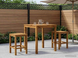 Garden Bar Table Natural 70 x 68.5 x 105 cm Solid Acacia Wood 901256