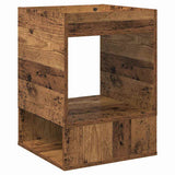End Table 2 pcs Old Wood 40 x 40 x 56 cm Engineered Wood 890957