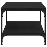 Coffee Table Black Oak 82 x 50 x 40 cm Engineered Wood 883496