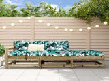3 Piece Garden Lounge Set Impregnated Wood Pine 825526