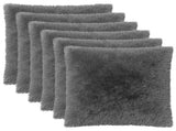 Cushion Cover 6 pcs HEERLEN Light Grey 80 x 80 cm PV Fleece 913738