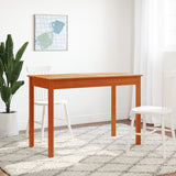 Dining Table Wax Brown 110x55x75 cm Solid Wood Pine 844467