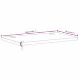 Desk Top 110x55x4 cm Solid Wood Beech 356090