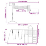 Outdoor Playset Solid Wood Pine 3155846
