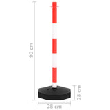 Chain Post Set with 10 m Plastic Chain 150954