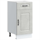 Kitchen Base Cabinet Kalmar Concrete Grey Engineered Wood 853471