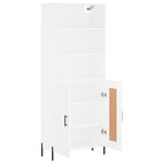 Highboard White 69.5x34x180 cm Engineered Wood 3189965