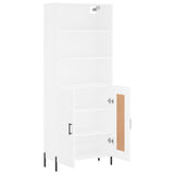 Highboard White 69.5x34x180 cm Engineered Wood 3189965