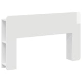 Headboard Cabinet with Storage White Engineered Wood 8001205