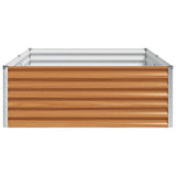 Garden Raised Bed 195 x 100 x 36 cm Galvanised Steel 42017359