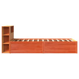 Bed Frame without Mattress Wax Brown 100x200 cm Solid Wood Pine 3323433