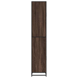 Bathroom Cabinet Brown Oak 35x37.5x188.5 cm Engineered Wood and Metal 3300884