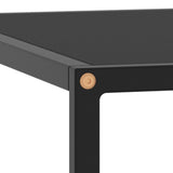 Coffee Table Black Tempered glass, powder-coated steel 322876