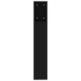 Headboard Cabinet Black 200x18.5x104.5 cm 811953