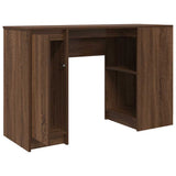 Desk Brown Oak 120x42x76 cm Engineered Wood 861820