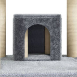 Cat Tree with Sisal Scratching Posts Light Grey 171 cm 171486