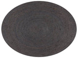 Handmade Rug Jute Round 150 cm Dark Grey 133667