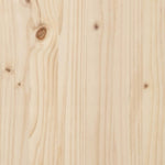 Bed Frame without Mattress Solid Wood Pine 140x190cm 810410