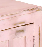 Sideboard Light Pink 110x35x70 cm Solid Mango Wood 247764
