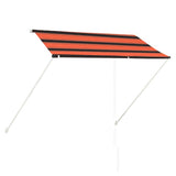 Retractable Awning 250x150 cm Orange and Brown 145896