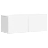 3 Piece TV Cabinet Set White Engineered Wood 3078654