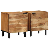Bedside Cabinets 2 pcs 40x33x46 cm Solid Wood Acacia 4017753