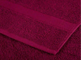 12 Piece Premium Towel Set SOLUND Bordeaux 600 gsm 137573