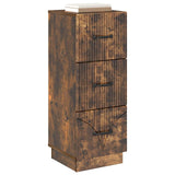 Drawer Cabinet Smoked Oak 33 x 34.5 x 87 cm Engineered Wood 895310