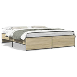 Bed Frame without Mattress Sonoma Oak 200x200 cm 3279868