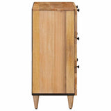 Sideboard 2 pcs Natural 60 x 33 x 75 cm Solid Mango Wood 3310094