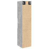 Bathroom Hanging Cabinet Concrete Grey 30x30x130 cm Engineered Wood 856220