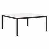 Coffee Table White 100 x 100 x 45 cm Solid Pine Wood 892770