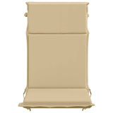 High Back Chair Cushion GEMERT 6 pcs 100% Polyester Beige 945728