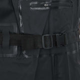 Chest Waders with Boots and Belt Black Size 46 4017007