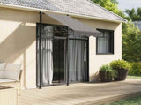 Retractable Awning Anthracite 100x150 cm Fabric and Steel 368736