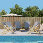 Beach Towels 6 pcs Grey 60x135 cm Fabric 400 GSM 3157053