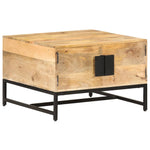 ZNTS Coffee Table 67x67x45 cm Solid Mango Wood 320375