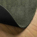 Rug HUARTE Short Pile Soft and Washable Forest Green 160 cm 375106