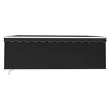 Manual Retractable Awning with Blind&LED 4.5x3m Anthracite 3069324