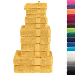 12 Piece Premium Towel Set SOLUND Gold 600 gsm 137576