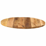 Table Top 80x2.5 cm Round Solid Wood Rough Mango 370013