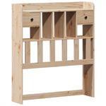 ZNTS Bed Frame without Mattress 100x200 cm Solid Wood Pine 3323266