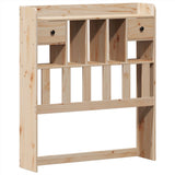 ZNTS Bed Frame without Mattress 100x200 cm Solid Wood Pine 3323266